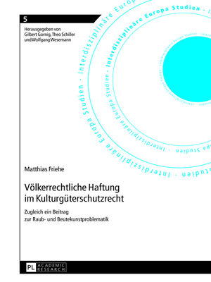 cover image of Voelkerrechtliche Haftung im Kulturgueterschutzrecht